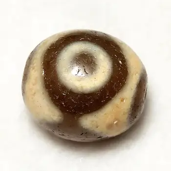Natūralaus agato akmens karoliukai Ji Feng Shui DZI karoliukai 18mm * 20mm 3 akis, gamtinis akmuo, Tibeto Budistų karoliukai Nemokamas Pristatymas