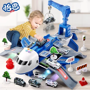 Nauja Vaikų Žaislas Super Didelis Lašas-atsparus Įspūdį Deformacijos Lėktuvo Multi-funkcija Saugojimo Lėktuvo Modelį, Berniukas, Mergaitė Dovana