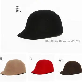 Naujas Mados Rudens-Vasaros moterų, vyrų Vilnos fodoras skrybėlę Jojimo bžūp Raitelis Skrybėlės, Skydeliai Fedora Šokių Skrybėlę