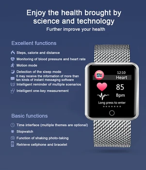 Naujas Smart Watch Vyrų, moterų Širdies ritmo monitorius Kraujo Spaudimas Tracker Fitness tracker Sporto Vandeniui Smartwatch 