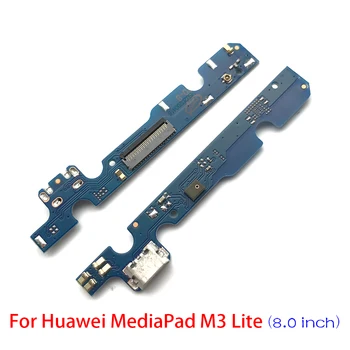 Naujas Suderinama Huawei MediaPad M3 Lite 8 8.0 NKP-W09 NKP-AL00 NKP-L09 Įkrovimo lizdas USB Doko Jungtis Valdybos Flex Kabelis