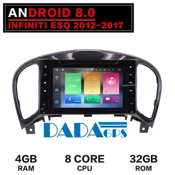 Naujausias Android8.0 Automobilio Radijo DVD Grotuvas GPS Navigacija Nissan Patrol/Infiniti ESQ 2012-2017 Stereo Multimedijos SATNAV Vaizdo Auto