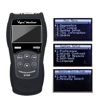 Naujausias OBD2 Skaneris Maxiscan Vgate VS890 Gedimo Kodų Skaitytuvas Auto Diagnostikos Įrankį, Universalus Automobilio OBD 2 II OBDII VS 890