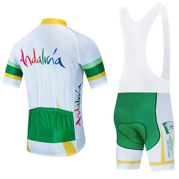 Naujoji andalūzija DVIRAČIŲ KOMANDA dviračių džersis Kelnės DRABUŽIŲ Ropa Ciclismo mens vasarą PRO mtb dviračių Maillot Šortai kostiumas