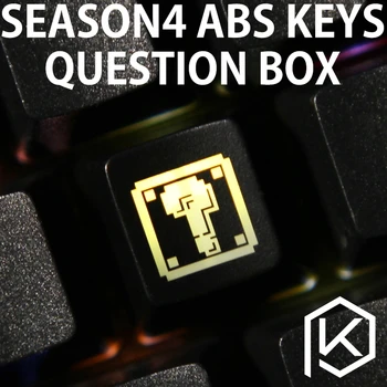 Naujovė Blizgesį Per Keycaps ABS Išgraviruotas, Shine-Per klausimas juoda raudona užsakymą mechaninė klaviatūros
