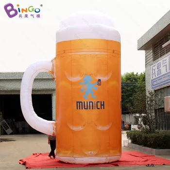 Nemokamas pristatymas 5M aukštos milžinišką pripučiamą alaus taurės modelį pritaikyti reklamos pripučiami alaus stein balionas skatinimo žaislai