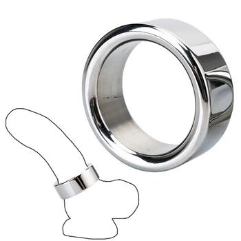 Nerūdijančio Plieno Vyrų Rutulio Kapšelį Neštuvų Metalo Varpos Užraktas Gaidys Žiedas Atidėti Ejakuliacija BDSM Sekso Žaislas, skirtas Vyro Lyties Varpos Žiedai