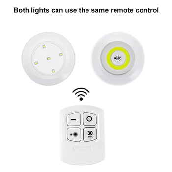 Nešiojamų LED Pagal Kabineto Apšvietimo baterijomis, Sienos Lempos šviesos srautą galima reguliuoti, Virtuvė, Drabužinė, Šviesos, Patalpų Nuotolinio Valdymo pulto LED Žibintai