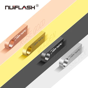 Nuiflash prekės usb flash drive 64GB 32GB 16GB 8GB 4GB pen ratai pendrive флешка vandeniui sidabro u disko memoria cel usb stick