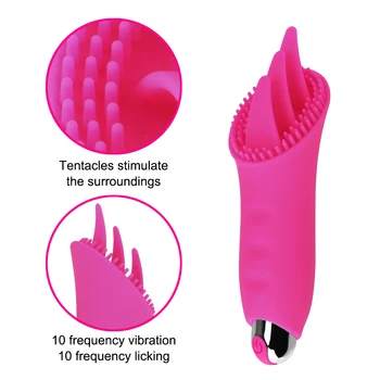OLO 10 dažnio Suaugusiųjų Sekso Produktai Liežuvio Lyžis Vibratorius Klitorio Stimuliacija Clit Massager Spenelių Lyžis Sekso Žaislai Moterims