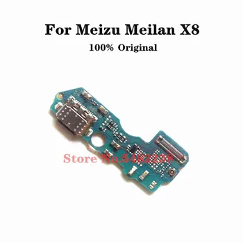 Originalus USB Įkrovimo Dokas Uosto Flex kabelis Meizu Meilan X8 M852Q USB Įkroviklio kištuką valdybos + Mikrofonas Pakeitimo