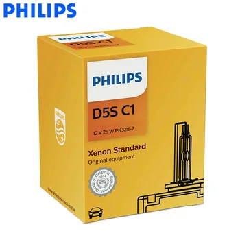 Philips Originalus D5S 12410 25W Xenon HID Standartinis priekinis žibintas 4200K Ryški Balta Šviesa, Auto Originalios Lempos EEK Patvirtinti, 1X
