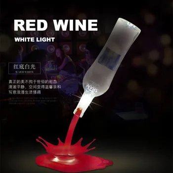 Pilant vyną nakties šviesos stalo lempa lol staigmena touch RGB alaus butelis veilleuse naujųjų metų dekoracijas Cololight Baras Kūrybos 3D