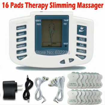 Ping JR309A Elektros Raumenų Stimuliatorius Massageador Dešimtis Akupunktūros Terapija Mašina Lieknėjimo Body Massager 16pcs pagalvėlės
