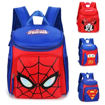 Pliušinis vaikų maišelį mielas kūdikis darželio maišelį 1-3 metų vyras, mergina Minnie supermenas kuprinė