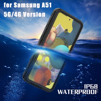Prabanga Nardymo Atveju, Samsung Galaxy A51 5G Atveju Vandeniui Apsauginis Dangtelis skirtas Samsung A51 51 5G atsparus Vandeniui Atveju