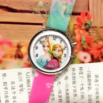 Princesė скмей часы Vaikų laikrodžiai Atsitiktinis Mergaitė Žiūrėti reloj Mielas Silikono Dirželis Vaikai Laikrodžiai Vaikai Kvarcinis Laikrodis 아동손목시계