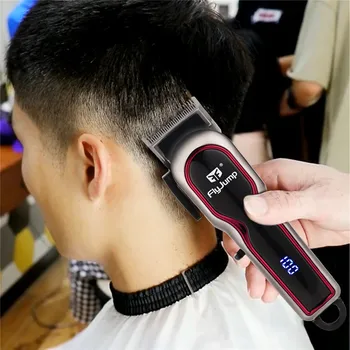 Profesionali Plaukų Clipper Galingas Variklis Plaukų Žoliapjovės Įkraunama Plaukų Cutter LCD Ekranas Žoliapjovės, Kirpykla Pjovimo Mašina