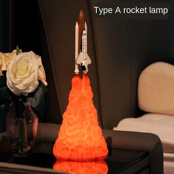 Raketų Lempos Space Shuttle Naktį Šviesos diodų (LED) 