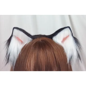 Rankų žvėris ausų plaukų lankelis modeliavimas kačių ausys lolita šukuosena pusėje kc uodega gyvūnų ausis lolita