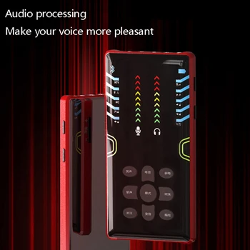 RK-C21 Mobilus Telefonas Sound Card Dual Telefono Garso Kortelių Mobilusis Kompiuteris Live Transliacijos K Dainų Garso plokštė Inkaro Dainuoti Ji