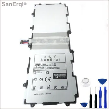 SanErqi Top Brand Bateriją, Skirtą Samsung Galaxy Note 10.1 N8000 N8010 Tab 2 P5100 P5110 P7500 P7510 SP3676B1A (1S2P )