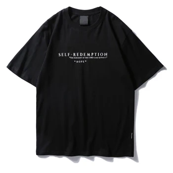 Savarankiškai Išpirkimo Kratinys Atspausdintas T-Shirt 2018 Hip-Hop Trumpas Rankovės Streetwear Viršūnes Tees Mados Riedlentės Tshirts