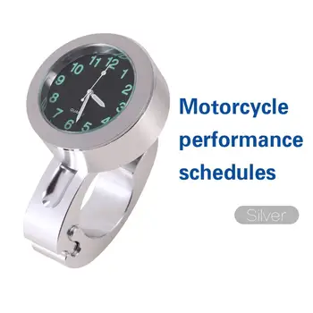 Sidabro Motociklo Vandeniui Vairo Švyti, Pritvirtinkite Laikrodį Žiūrėti Universalus