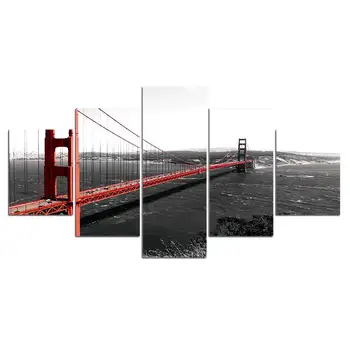 Sienos Menas Spausdinti Plakatų Ir Grafikos Paveikslai Tapyba Golden Gate Bridge 5 Skydas Namų Dekoro Nuotrauką
