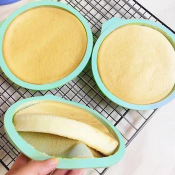 Silikono Sluoksnių Pyragas Apvalios Formos Pelėsių Virtuvės Bakeware 