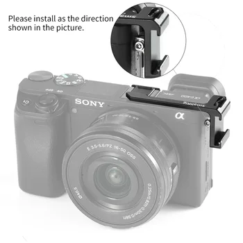 SmallRig Kamera A6400 Šalto Batų Adapteris (Kairėje Pusėje) Sony A6000/A6100/A6300/A6400/A6500 Fotoaparato Mikrofoną Pridėti BUC2342