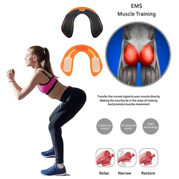 Smart EMS Klubų Treneris ABS Stimuliatorius Sėdmenų Kėlimo Įstaiga Slimming Massager Nuotolinio Valdymo pultas USB Įkrovimo Namų treniruoklių Salė Atvejui