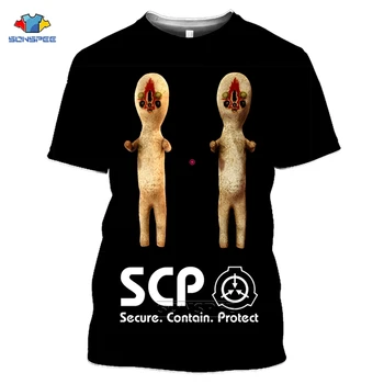 SONSPEE Scp Foundation T-shirts Vasaros 3D Spausdinimo Atsitiktinis Streetwear Moterys Vyrai Harajuku Trumpas Rankovės Specialus Logotipas Tees Topai Marškinėliai