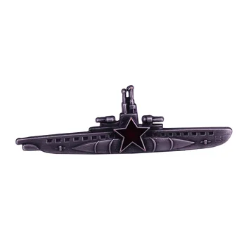 Sovietų povandeninis laivas su raudona žvaigždė pin puikus karinių relikvijų kolektorius!