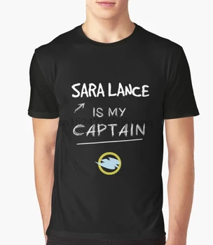 Spausdinti Vyrų Marškinėliai Medvilnės tshirts O-Kaklo, Trumpas Rankovėmis Sara Lance yra mano Kapitonas Moterys T-Shirt