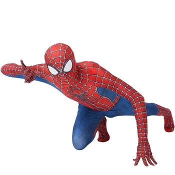 Superherojus Voras Berniukas Suaugusiųjų Toli Nuo Namų Peter Parker Cosplay Kostiumų Zentai Kostiumas Bodysuit Jumpsuits Helovinas Drabužiai Vaikams