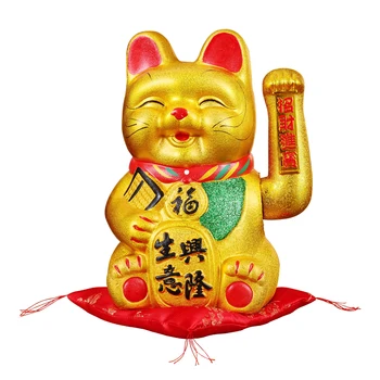 Talismanas Keramikos Mielas Veiduką Pasisekė Kačių Figūrėlės Feng Shui Suderinti Turto Likimo Papuošalai Sveikindamasi Ranka, Namų Dekoro Priedai