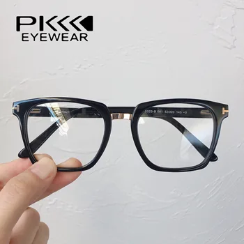TF5523 TF akinius aikštėje didelis dydis akinius mėlyna šviesa akinių rėmeliai acetatas recepto trumparegystė akinių rėmeliai