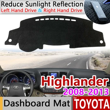 Toyota Highlander XU40 Kluger 2008~2013 neslystantis prietaisų Skydelio Kilimėlis Padengti Trinkelėmis skėtį nuo saulės Dashmat Kilimų Priedai 2009 m. 2011 m. 2012