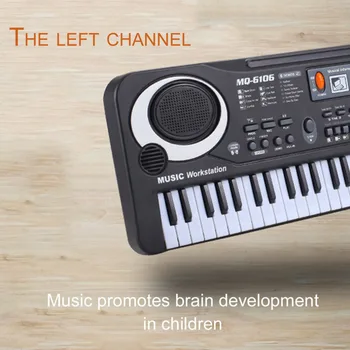 TSAI 61 Klavišas Elektroninių Fortepijono Muzikos Klaviatūra Su Mikrofonu Muzikos Instrumentas, Vaikų Ankstyvojo Ugdymo Priemonė Vaikas
