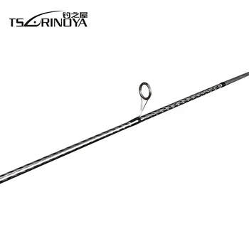 TSURINOYA PASLAPTIS, 2.4 m/2.7 m/MH Greitai Besisukančios meškere FUJI O Vadovas Žiedo Anglies Pluošto Suvilioti Juostos Fibra De Carbono Pesca Stick