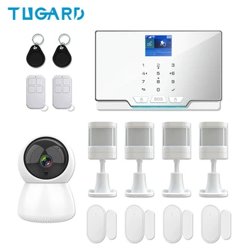 TUGARD 433Mhz Belaidžio Namų WIFI, GSM Apsaugos Signalizacijos Sistemos Komplektas su Judesio Detektorius, Stebėjimo Kamera, apsaugos nuo Įsilaužimo Signalizacijos Sistemos