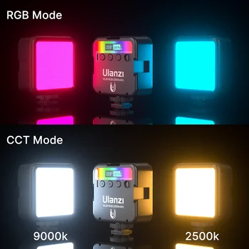 Ulanzi VL49 RGB LED Vaizdo Šviesos 2500K-9000K Su Šaltu Batų Fotografijos Apšvietimo Vlog Užpildyti Šviesos Smartfon VEIDRODINIAI SLR Fotoaparatas