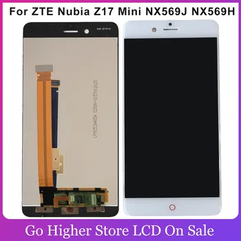Už ZTE Nubija Z17 Mini NX569J NX569H LCD Ekranas Su Touch Screen Asamblėjos Remonto Dalių Pakeitimas