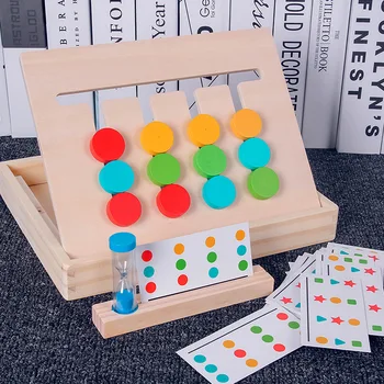 Vaikams, Mediniai Žaidimai Montessori Žaislas Spalvų Atitikimo Žaidimas Loginiu Mąstymu Mokymo Vaikams Mokomieji Žaislai Vaikams Medinis Žaislas