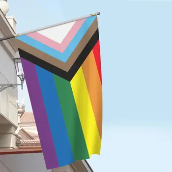 Vaivorykštės Vėliavos Banner Patvarus, Atsparus UV Pažangos Pasididžiavimas Vėliavos Paramą LGBT Vėliava
