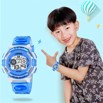 Vandeniui Atsparus Laikrodis Vaikams Žiūrėti CoolBoos Prekės Sertifikuotos Laikrodis Vaikų Berniukų, Mergaičių Studentų Skaitmeninis Elektroninis Ekranas Laikrodžiai