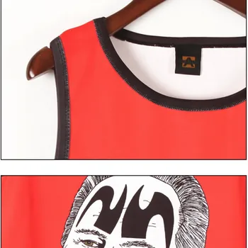 Vasaros laišką lady rankovių hip-hop viršūnes Kratinys Streetwear seksualus viršuje moterys naujas Ranka pieštas animacinis personažas avataras rezervuaro viršaus