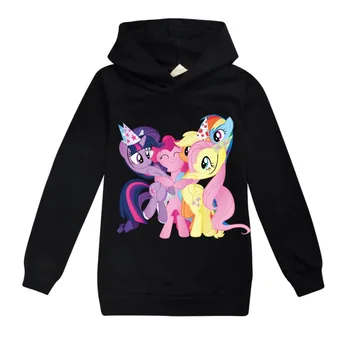 Vienaragis Mano Mažai Pony 3D Hoodie vaikų Palaidinės 3D Hoodies Puloveriai Viršutiniai drabužiai Hoodie berniukų, mergaičių sportiniai Kostiumai Streetwear