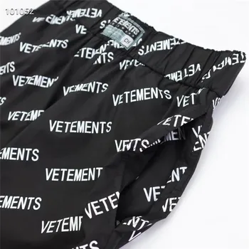 Visą Logotipas Vetements Kelnės Vyrams, Moterims, Aukštos Kokybės Streetwear Vetements Tiesios Kelnės Audinys VTM Kelnės